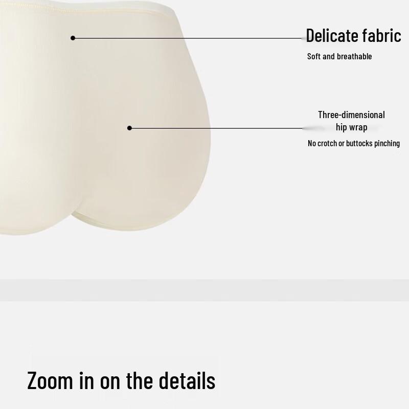 Urban Lady's 2025 Cotton Antibacterial Seamless Briefs