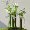 Bamboo Tube Flower Vase: Creative Floral Art and Wedding Ornament.