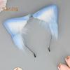 Japanese Style Headband Plush Cat Ear Decor Hair Hoop Gift Making Brightly Colored Dressing Prop Hair Accessories