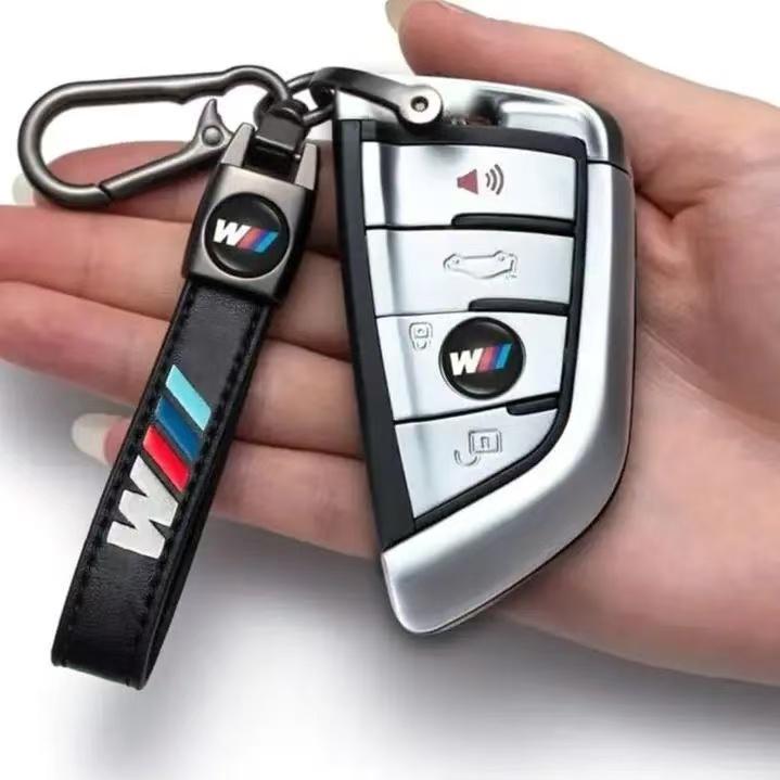 Leather and Alloy Keychain for Car, Key Lanyard BMW M E34 E36 E39 E46 E53 E60 E90 E83 F10 F20 F30 M3 M5 X1 X3 X4 X5 X Pdbn37