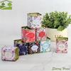 Teaware Tinplate Tea Tin Box Square Sealed Metal Tea Can Small Portable Kitchen