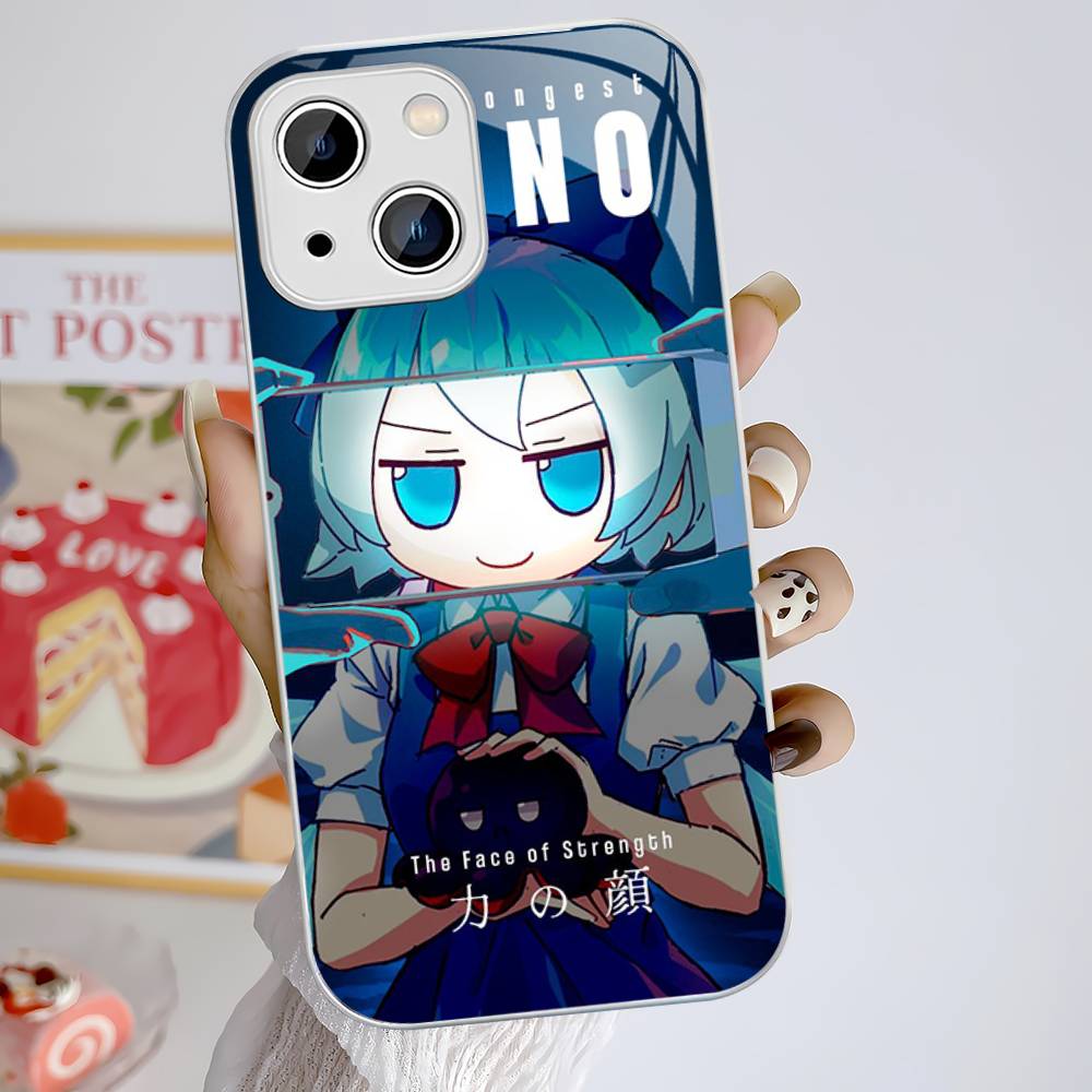 Classic Game Touhou Project Tempered Glass For Iphone 14 13 12 11 Pro Mini XS MAX 14Plus X XS XR Cover