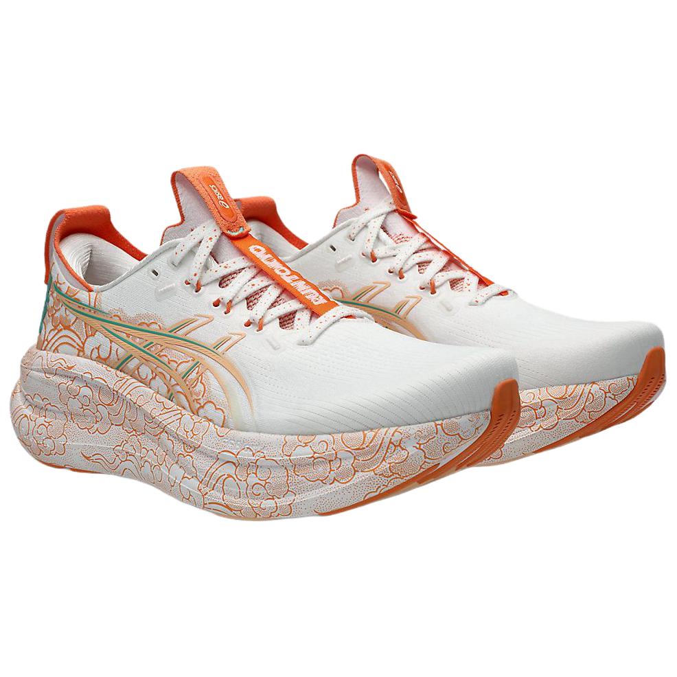 Asics Scarpe da Corsa GEL NIMBUS 28 Unisex Bianco Rosso 1013A207-100