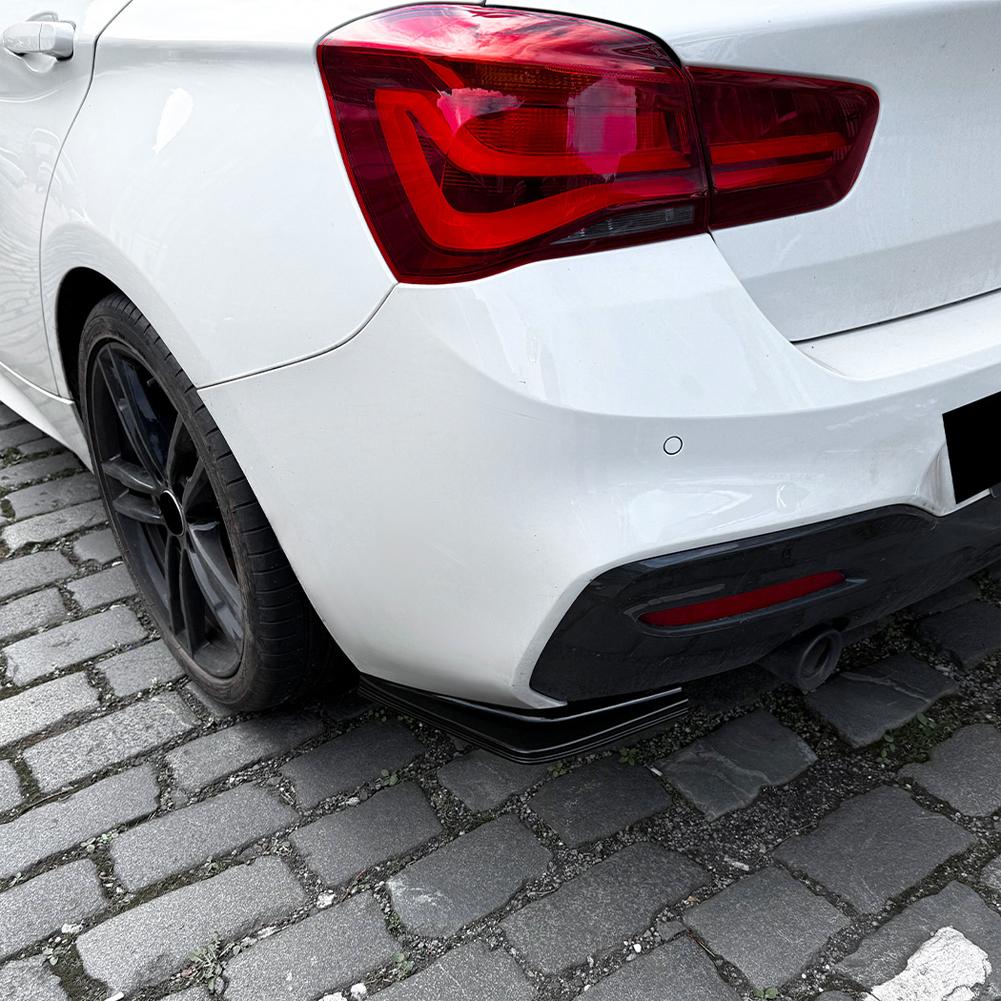 2Pcs Car Rear Bumper Side Splitters Side Diffuser Exhaust Trim For BMW F20 1 Series 118i 120d 120i 125i M Pack 2015-2019 LCI
