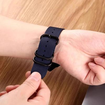 Nylon Strap for Samsung Galaxy Watch 8 40 44mm/Classic 46mm Adjustable Canva Bracelet Watchband for Galaxy Ultra2025 Accessories