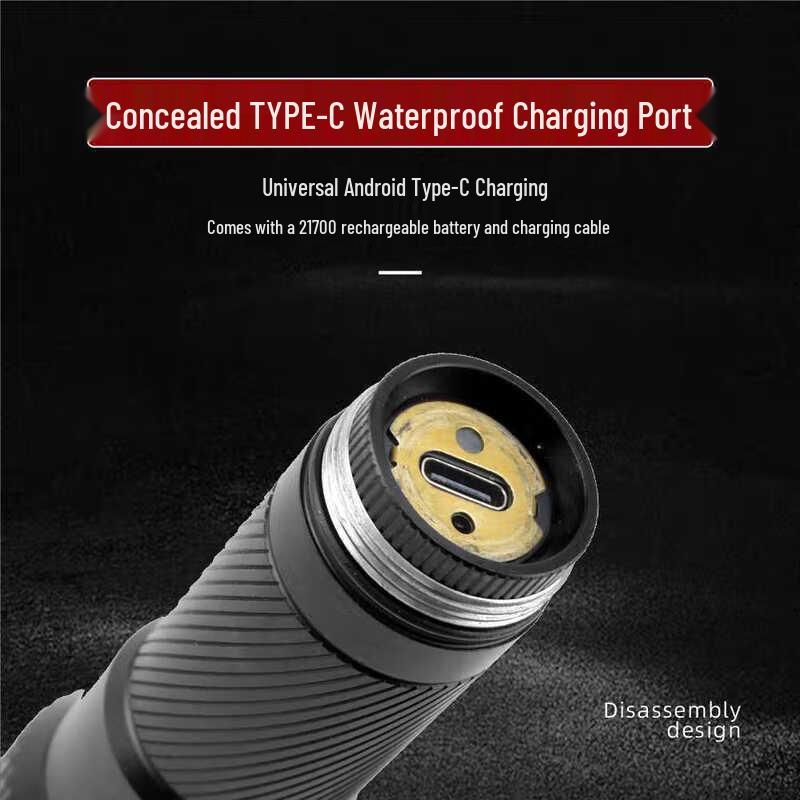 Liangtu LED Rechargeable Zoom Flashlight