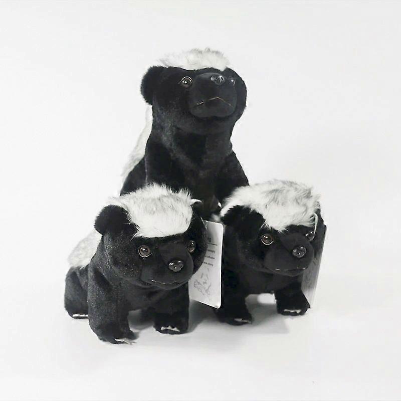 Honey Badger Plush Toy Mellivora Capensis Plushies Simulation Animal Dolls Kids Gifts 30cm