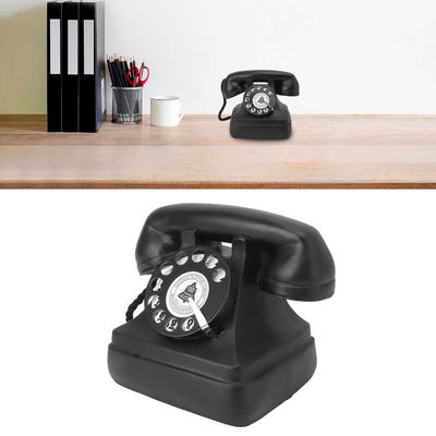 Velký Retro Dekorační Model Telefonu Pryskyřice Vintage Otočný Telefon Dekor Soška Dekorace pro Kavárnu Bar Dekorace Okna Typ 13