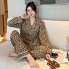 High Value, Sweet Ins Style, Cute Imitation Cotton Pajamas, Women's Casual Loungewear, Long Sleeves and Trousers Two-piece Set