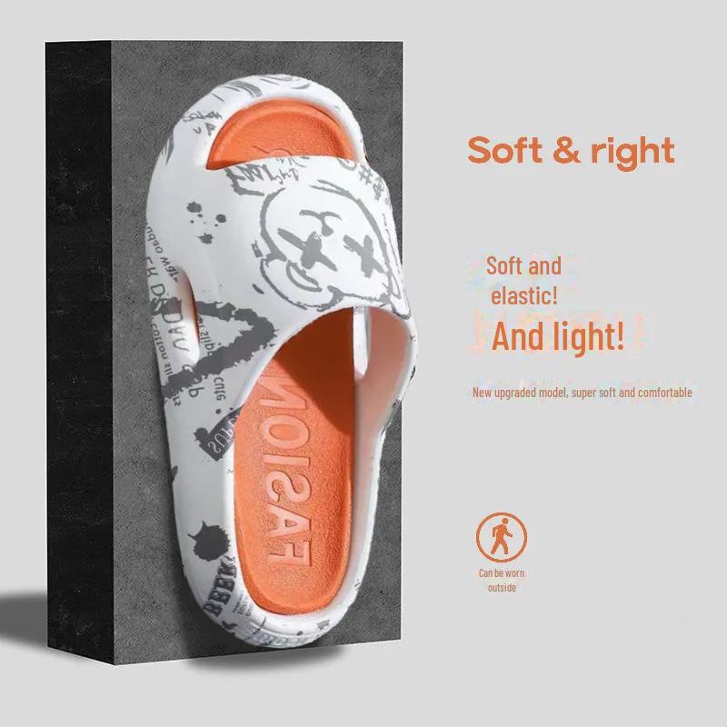 Men's and Women's Versatile Thick-Soled Non-Slip Slippers for Outdoor and Indoor Use