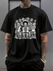 [Cartoon Print Summer Tee] Men's Casual Summer Graphic T-Shirt - They Like Us C
