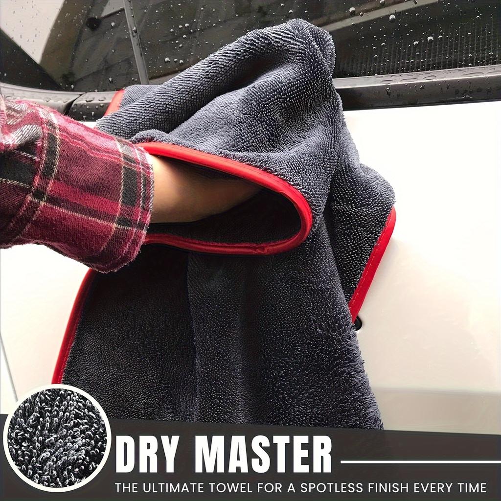 Großes 23,62*35,43 Zoll Auto-Trockentuch: Luxuriöse Mikrofaser-Autotücher, Schnelltrocknend und Streifenfrei, Geeignet für Autos, LKWs, Boote und Wasserfahrzeuge