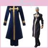 Completo Cosplay Enrico Pucci di Jojo's Bizarre Adventure in Tessuto di Poliestere per Eventi Cosplay