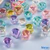 CH39 New Ice Cube Translucent Square Bead Diagonal Hole Candy-colored Exquisite Beaded Acrylic Jewelry Material Accessories