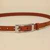 High-end Women's Cowhide Belt Basic Versatile Commuting Belt Genuine Leather Thin Belt Women Chic Women's Belt
