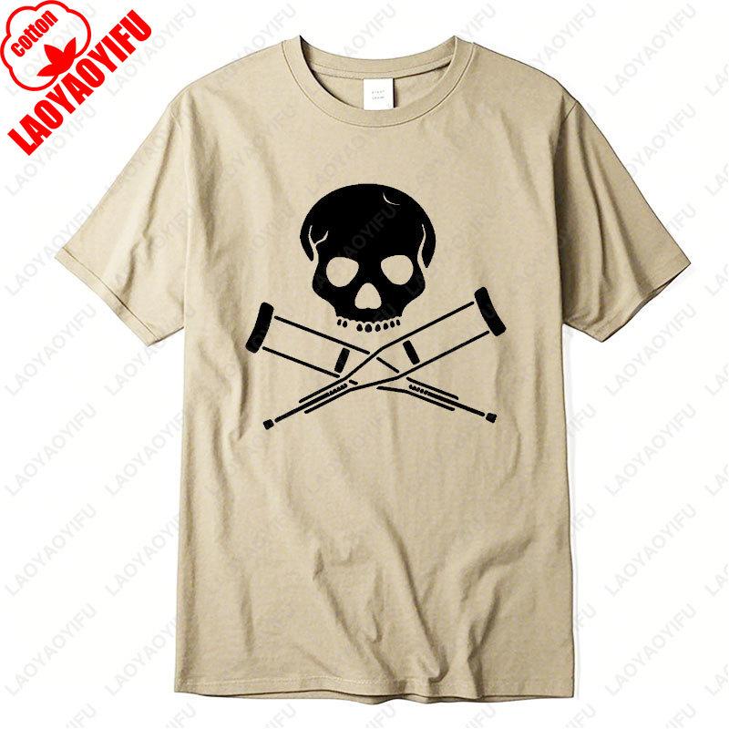 Jackass Pirat Rolig Jul Julklapp Födelsedags T-shirt Retro Bomulls T-shirts Punk Dödskalle Grafisk T-shirt Kvinnor Män Casual Camisetas