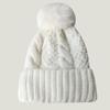 Versatile Warm Foreign Trade Style European American Knitted Hat Solid Color Knitted Hat Women with Velvet Hat New Knitted Hat