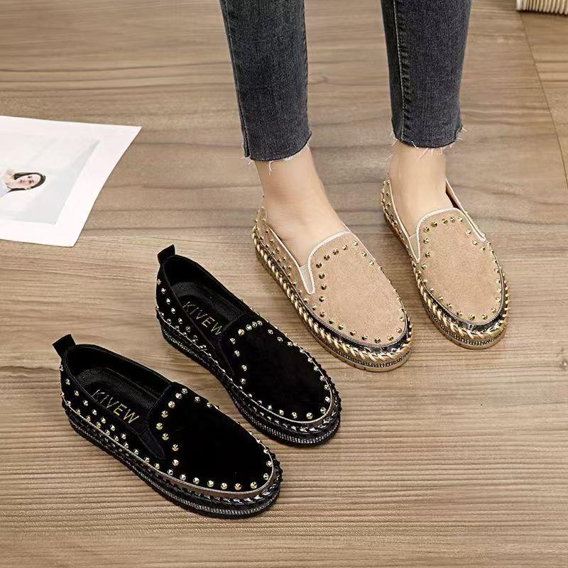 Elegante Herren-Loafer, Freizeitschuhe für Damen, Nieten, zum Reinschlüpfen, Mokassins, atmungsaktive Herren-Fahrerschuhe, bequeme, weiche Schuhe