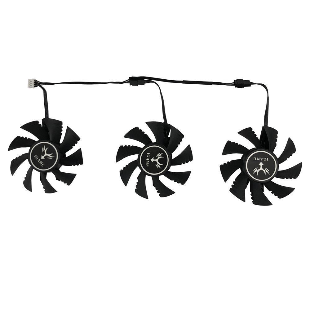 3Pcs/Set GPU Cooler Graphics Card Fan For Colorful iGame GTX1080 GTX 1070 1080 U-8GD5X LE VGA Video Replace