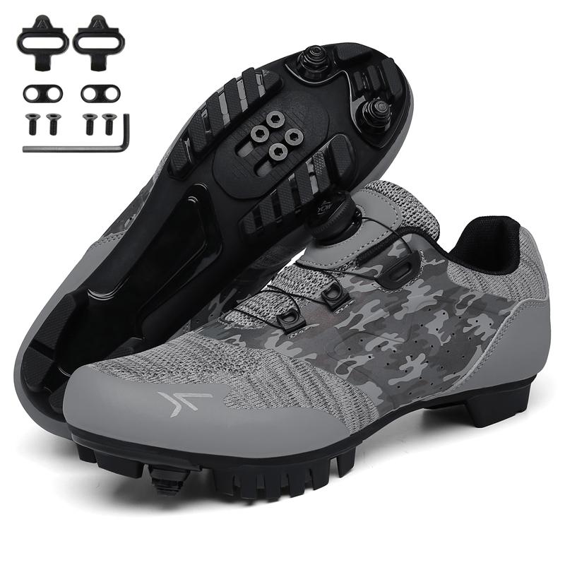 Cycling Shoes Men Breathable MTB Cleat Shoes Self-Locking Racing Road Bike SPD Shoes Lightweight Bicycle Sneakers Large Size 49