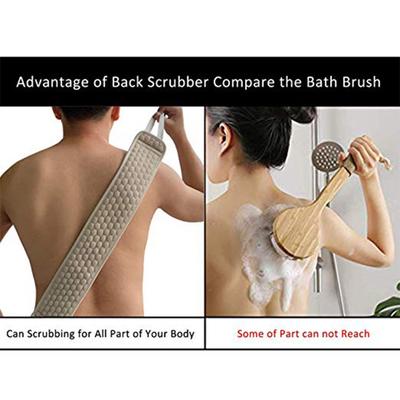 Weicher Peeling-Badebürste Tiefenreinigung Effektiver Rückenwäscher Für den Heimgebrauch