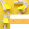 Cartoon Plastic Drinking Straws Animal Goose Animal Long Straw Drinking Tube  for Kitchen & Bar