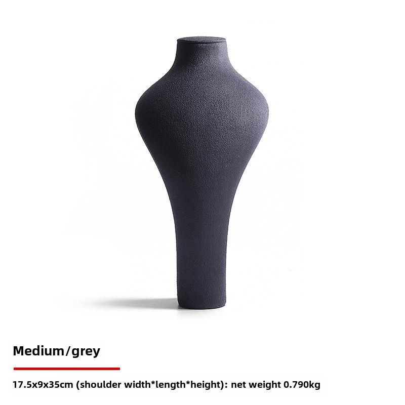 Digu Microfiber Necklace Display Stand for Jewelry Props