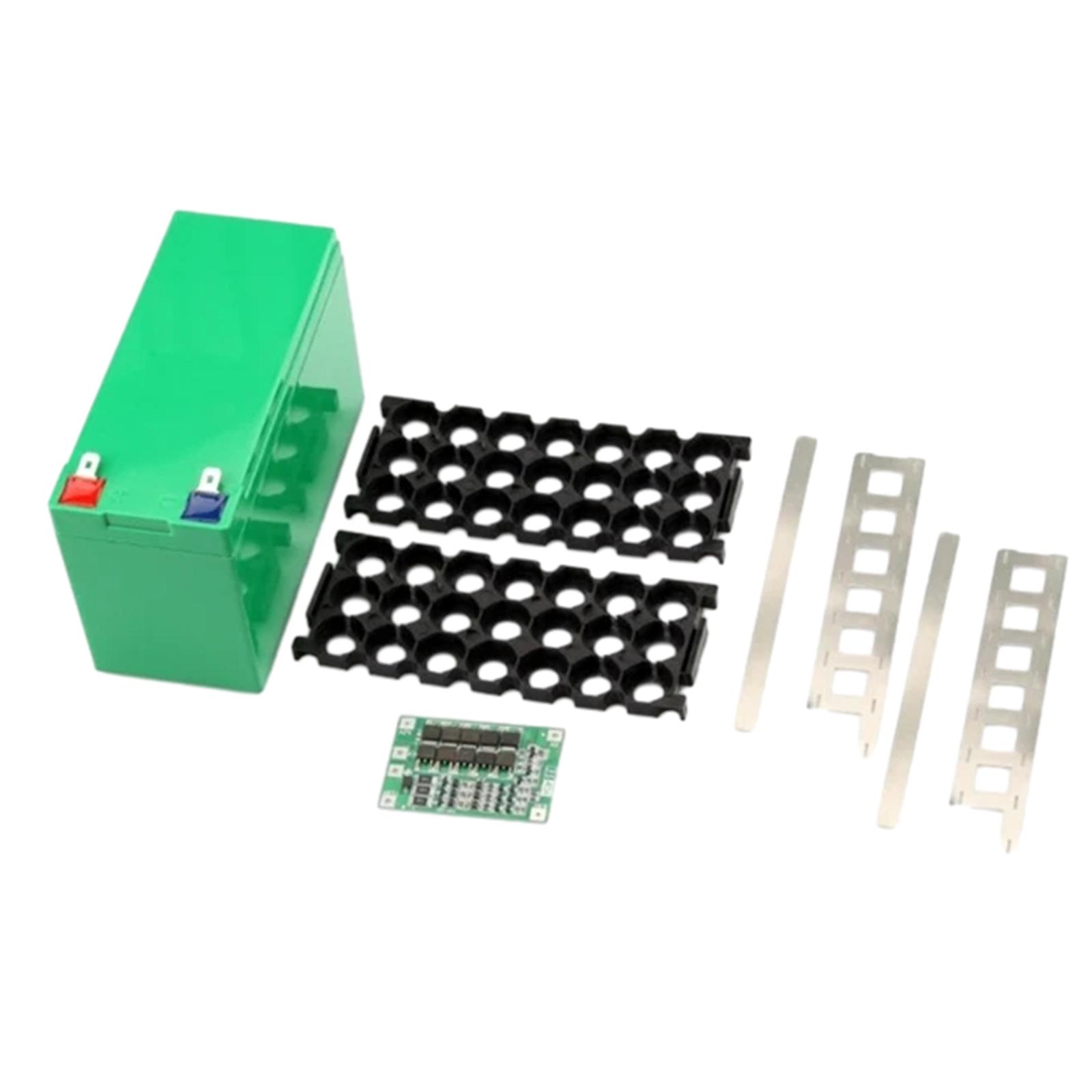 

12 В 7 Ач корпус для аккумулятора 18650 пустая коробка 3x7 держатель 3S 40A никелевые полоски коробка для хранения аккумулятора Y зелёный