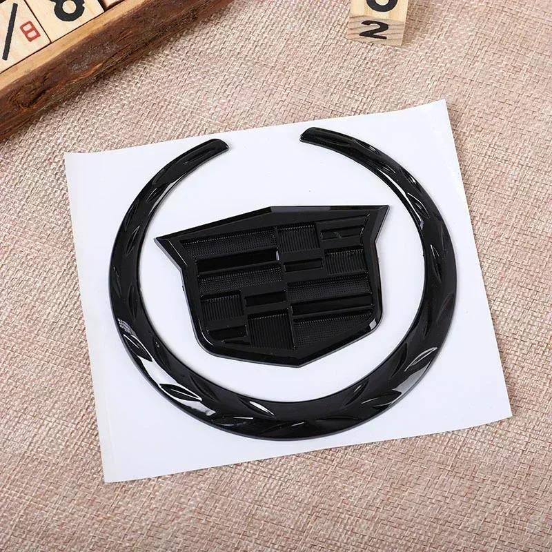 3D Chroom Embleem Auto Achterklep Kofferbak Voor Grille Badge voor Cadillac SRX ATS XTS 2025 2024 2023 Auto Sticker Accessoires