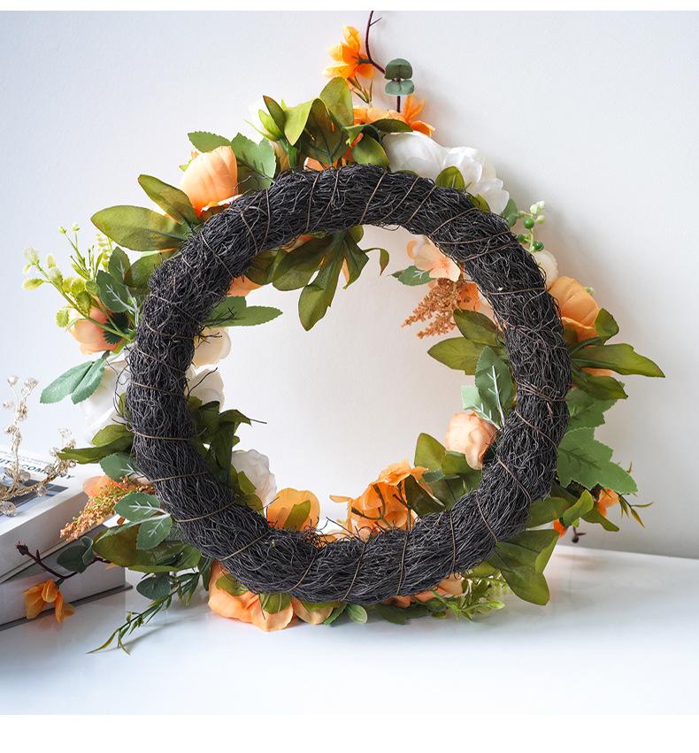Peony Artificial Flower Wreath for Wedding, Festival, and Home Decor