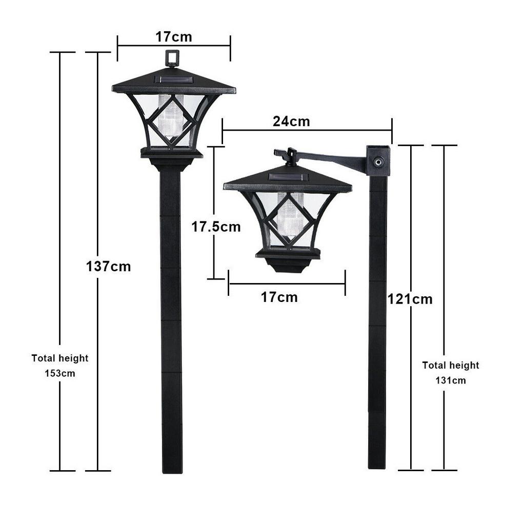 Solar Garden Light 2in1 Led Pathway Lamp For Yard Garden Patio Decor