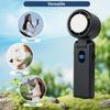 Handheld mini fan portable neck hanging digital display turbo folding outdoor portable ice pack high-speed cooling fan