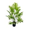 Highly Realistic Artificial Green Potted Plant with Spring Rain Leaves for Home, Living Room, or Garden Decor