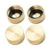 4 Pack 3/4 Inch End Cap Brass Garden Hose End Cap Gardening Accessories Hose Connectors Brass Cap