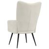 Relaxation Armchair Cream White Velvet