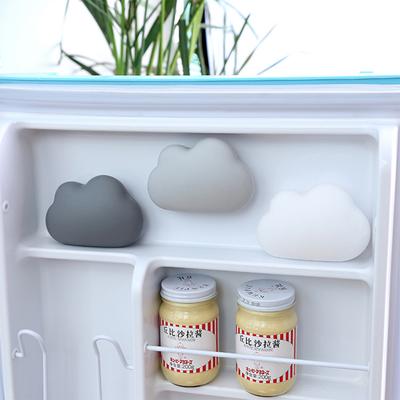3 Pcs Leaf Shape Fridge Activated Carbon Deodorant Box with Suction Cup
