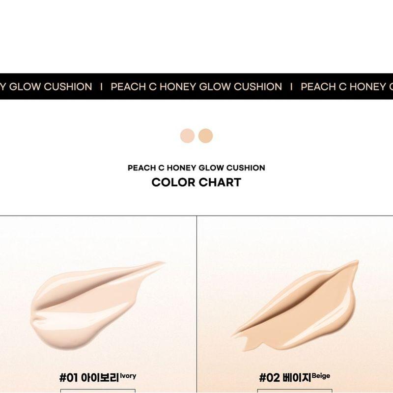 Peach C - Honey Glow Cover Cushion #01 Elfenbein Bündel Set