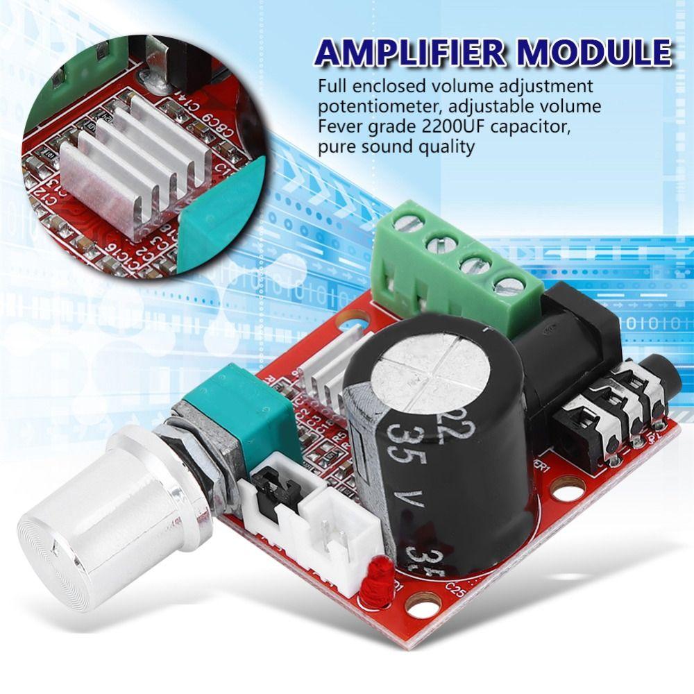 Digital Mini Amplifier Module PAM8610 Audio AMP Board Stereo Amplifier Board  All Mini Speakers