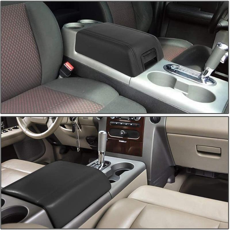 Portable Car Center Console Armrest Lid Cover GECS-004-BK For Ford F-150 F150 Lincoln Mark LT 2004-2008 Rest Latch Box