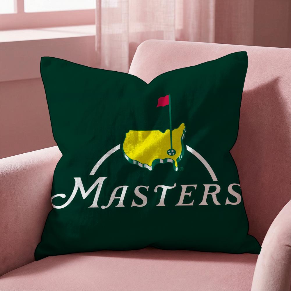 Masters Golf Printing Cushion Cover Multi-Scene Pillow Cover for Home & Car - Reversible, Soft & Durable for Daily Use