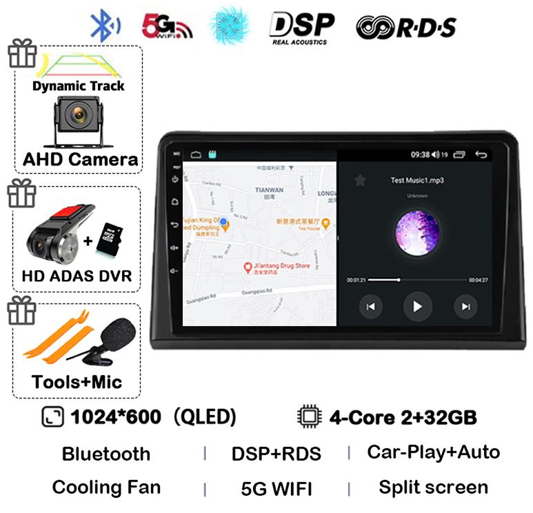 Android 14 Carplay Auto Car Radio For Renault Express 2021 Multimedia Video Player GPS Navigation Autoradio 360 Camera Stereo