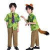 Zootopia Nick Fox Cosplay Shirt & Headwear for Kids and Adults