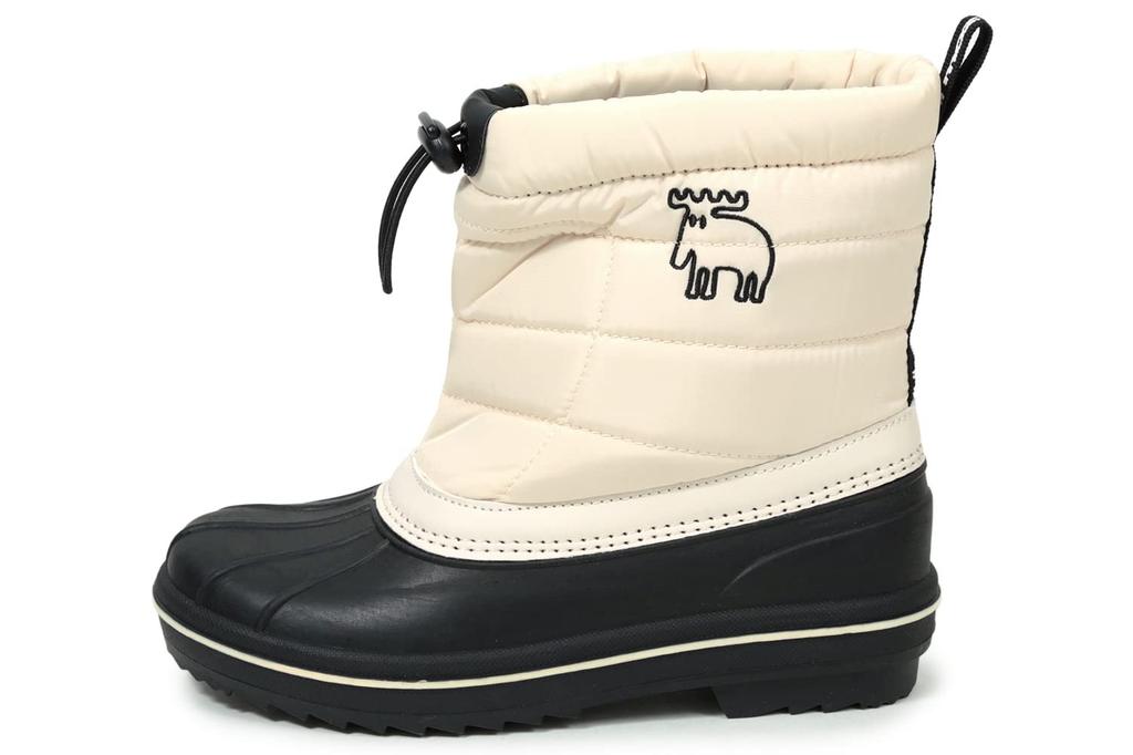 Mozu Bean Down Inner Elastic Size 22cm Boots, Boa, Cuffs, Women's, Ivory,