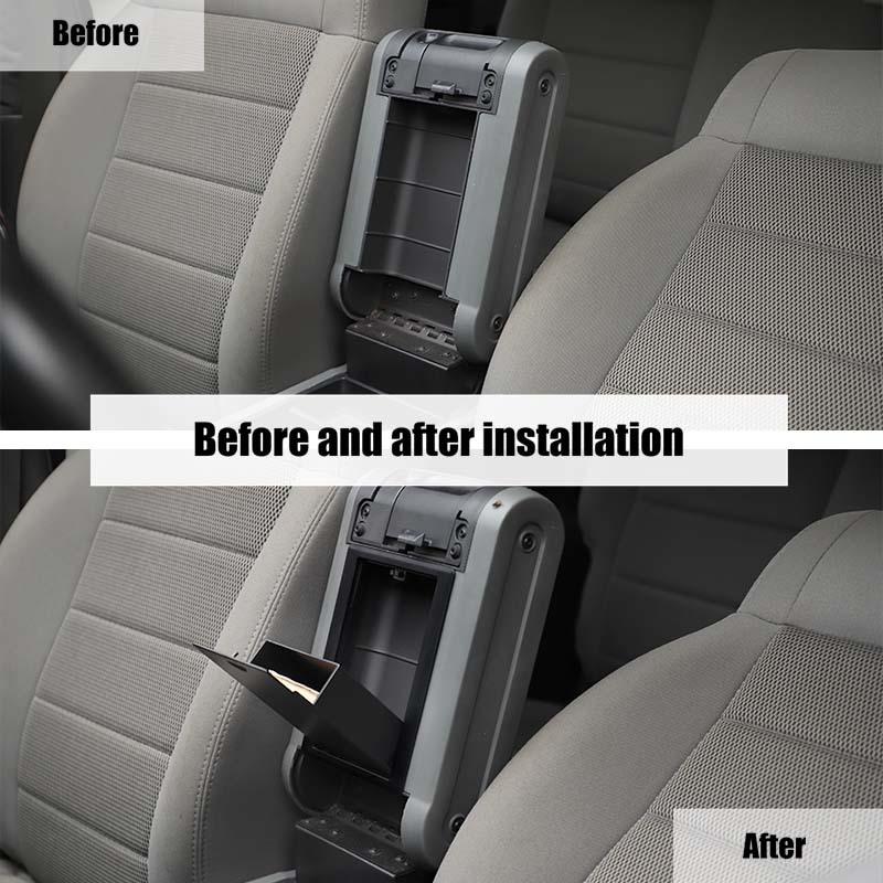 Auto-Armlehnenbox hinten, Aufbewahrungsbox, Organizer-Container für Jeep Wrangler JK 2007–2017, Zubehör zum Verstauen und Aufräumen des Innenraums