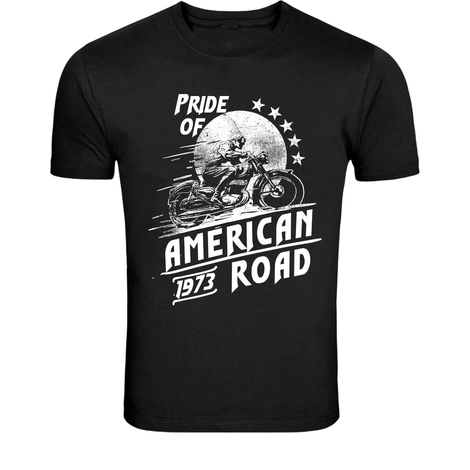 Pride of the American Road Motorcycle T-Shirt - Vintage Biker USA XXXL