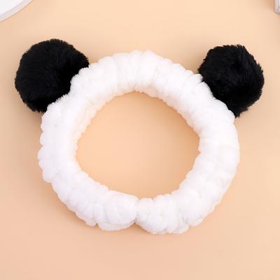 Femei Spălare Față Machiaj Bandă Elastică Moale din Fleece Coral Bentiță Wrap pentru Cap Urechi Drăguțe de Animal Accesorii de Păr pentru Fete