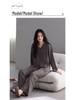 Women's Mid-Season Stretch Cotton Pajama Set - Long Sleeve Top & Pants