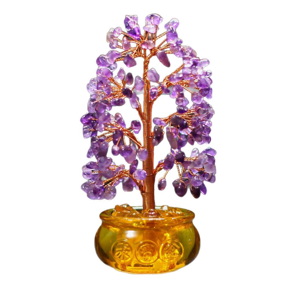 Citrine Crystal Tree Ornament - Home & Office Decorative Gift
