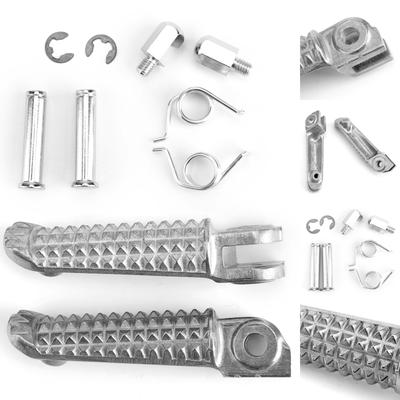 Front Foot Peg Footrest For Yamaha Yzf R1 1998-2014 R6 1999-14 R6S 2003-2008 Silver