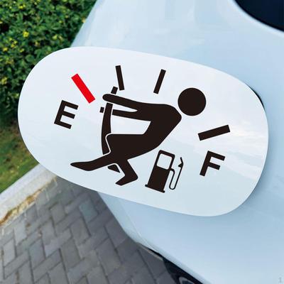 Car Gas Tank Stickers, Funny Consumption Decal, Fuel Decal Gauge